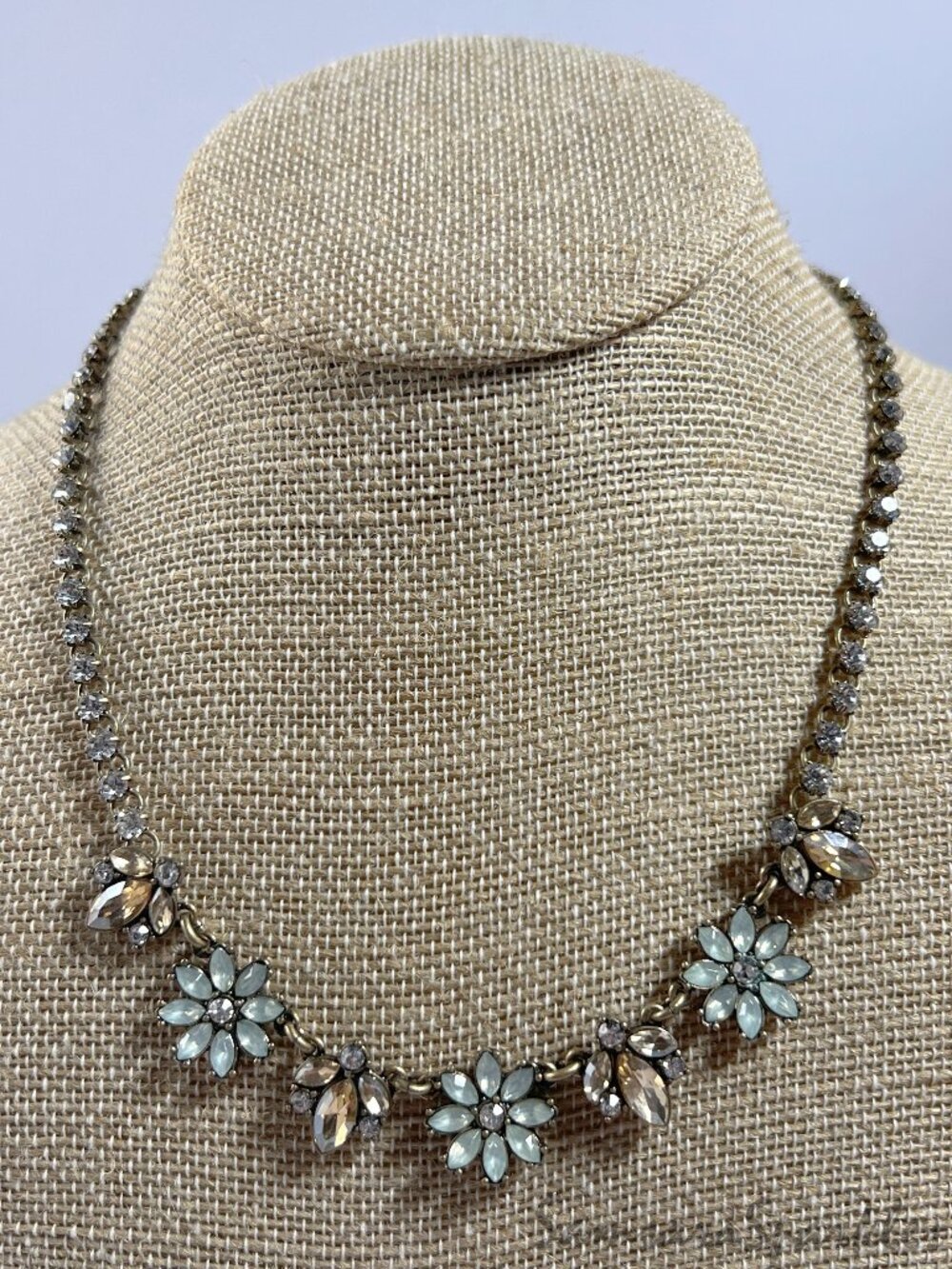 Chloe + Isabel Six-piece Light Blue & Bronze Floral Jewlery Set - Picture 2 of 8